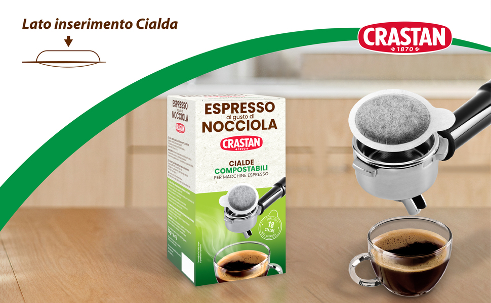 Espresso alla Nocciola - Cialde ESE Ø 44 mm - CRASTAN